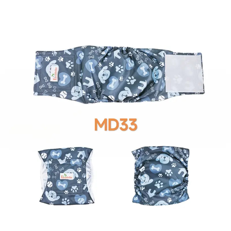 3 Pcs Set Male Dog Reusable Diapers Washable Male Dog Wrap Diaper