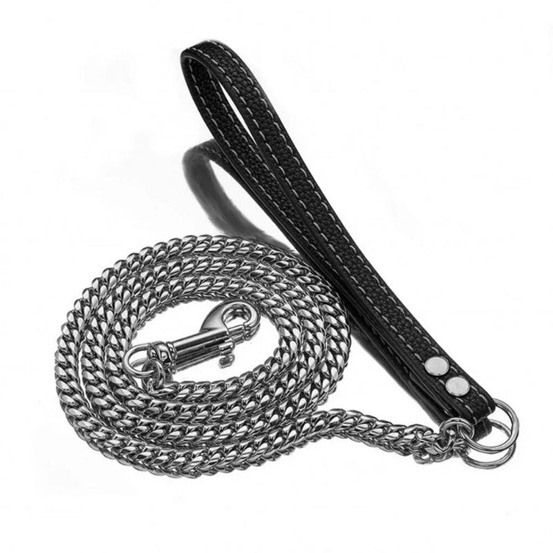 10 14MM Stainless Steel Pet Leashes Golden Dog Chain Collar