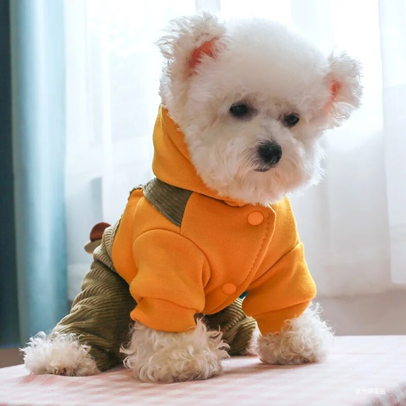 Winter Plush and Thick Insulation Dinosaur Four Legged Cotton Jacket