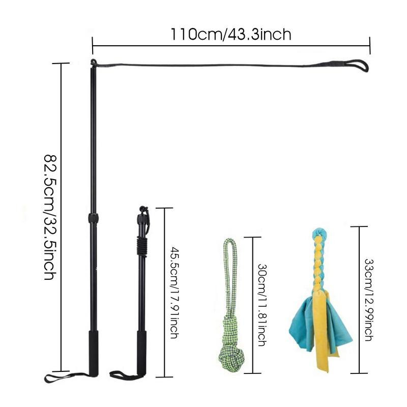 1 Set Rod Extendable Teaser Wand Pet Flirt Stick Pole Set