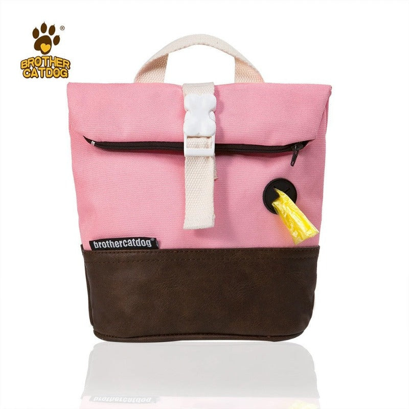 Pet Dog Carrier Backpack With Poop Bag Container Dog Saddle Bag Backpack Harness