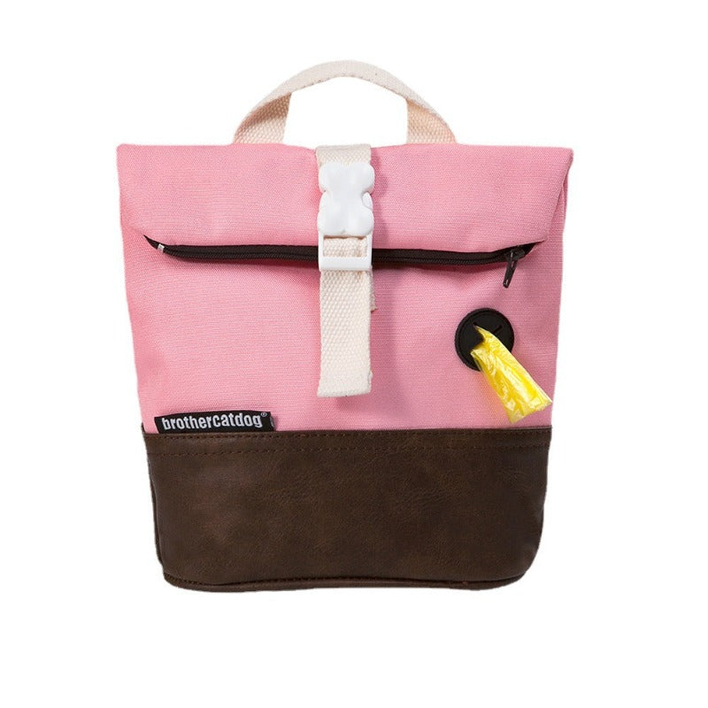 Pet Dog Carrier Backpack With Poop Bag Container Dog Saddle Bag Backpack Harness