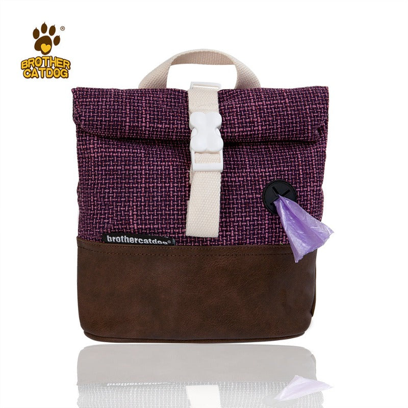 Pet Dog Carrier Backpack With Poop Bag Container Dog Saddle Bag Backpack Harness