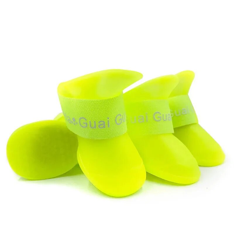1set Silicone Anti-scratch Dog Foot Shoes