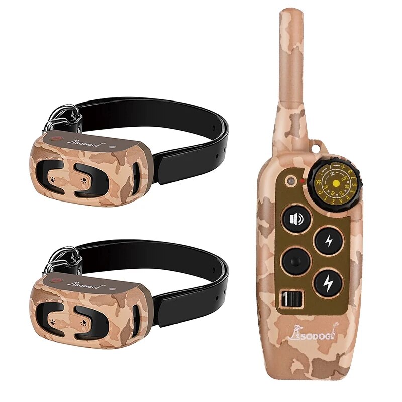 2000FT Remote Control Dog Training Collar Rechargeable Bark Shocker Electric Collar