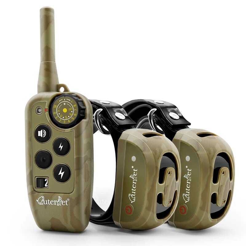 2000FT Remote Control Dog Training Collar Rechargeable Bark Shocker Electric Collar