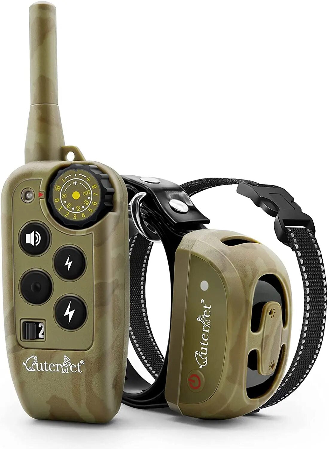 2000FT Remote Control Dog Training Collar Rechargeable Bark Shocker Electric Collar