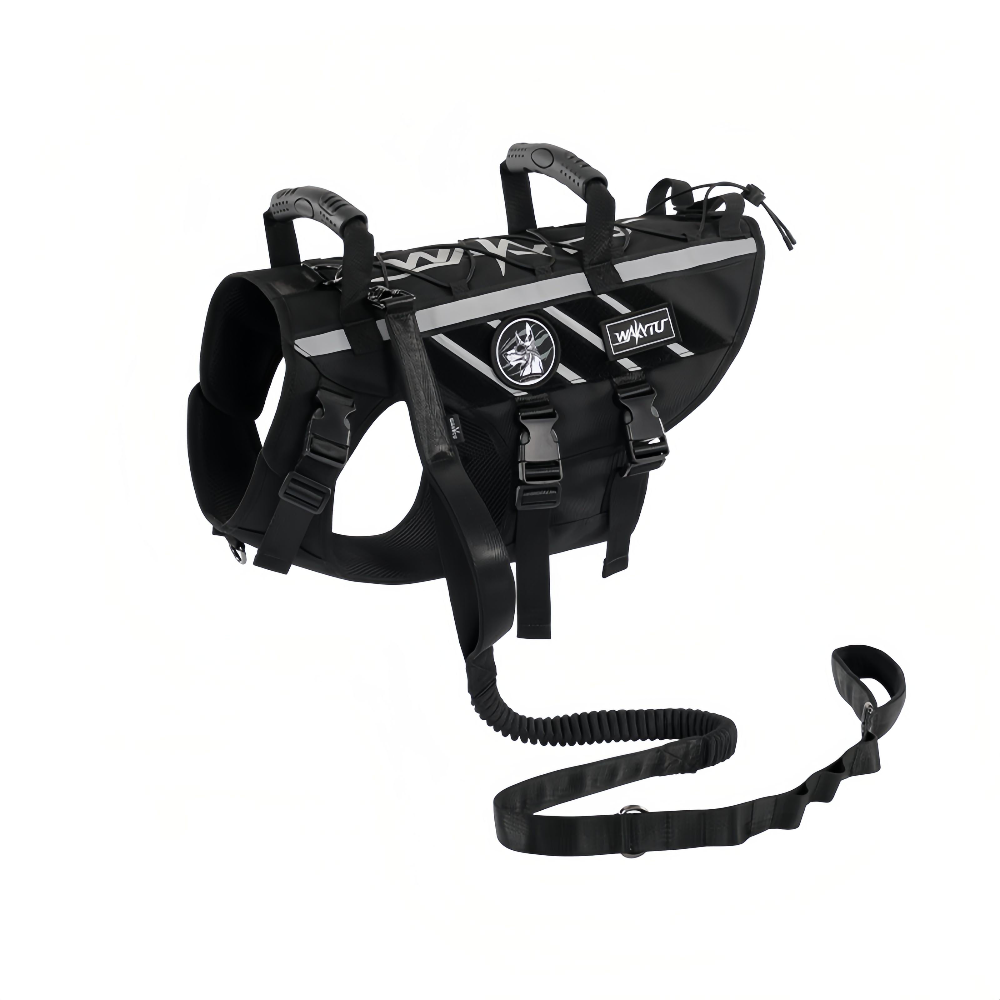 Tactical Dog Harness Outdoor Medium Large Dogs Vest Pet Walking Leash