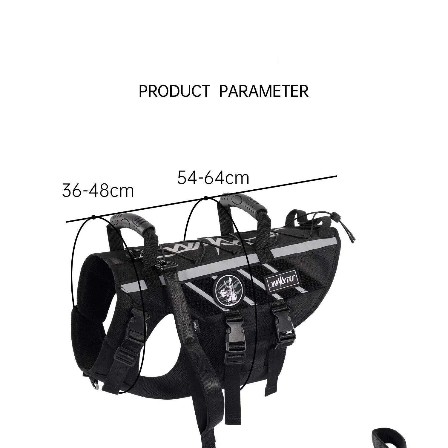 Tactical Dog Harness Outdoor Medium Large Dogs Vest Pet Walking Leash
