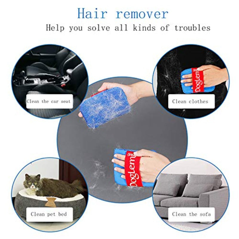 2Pcs/Set Reusable Pet Hair Removal Brush