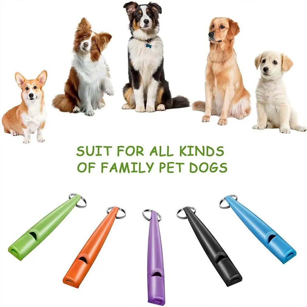 2pcs Dog Whistle To Stop Barking Device Dog Copper Silent Ultrasonic Training Flute Stop Barking