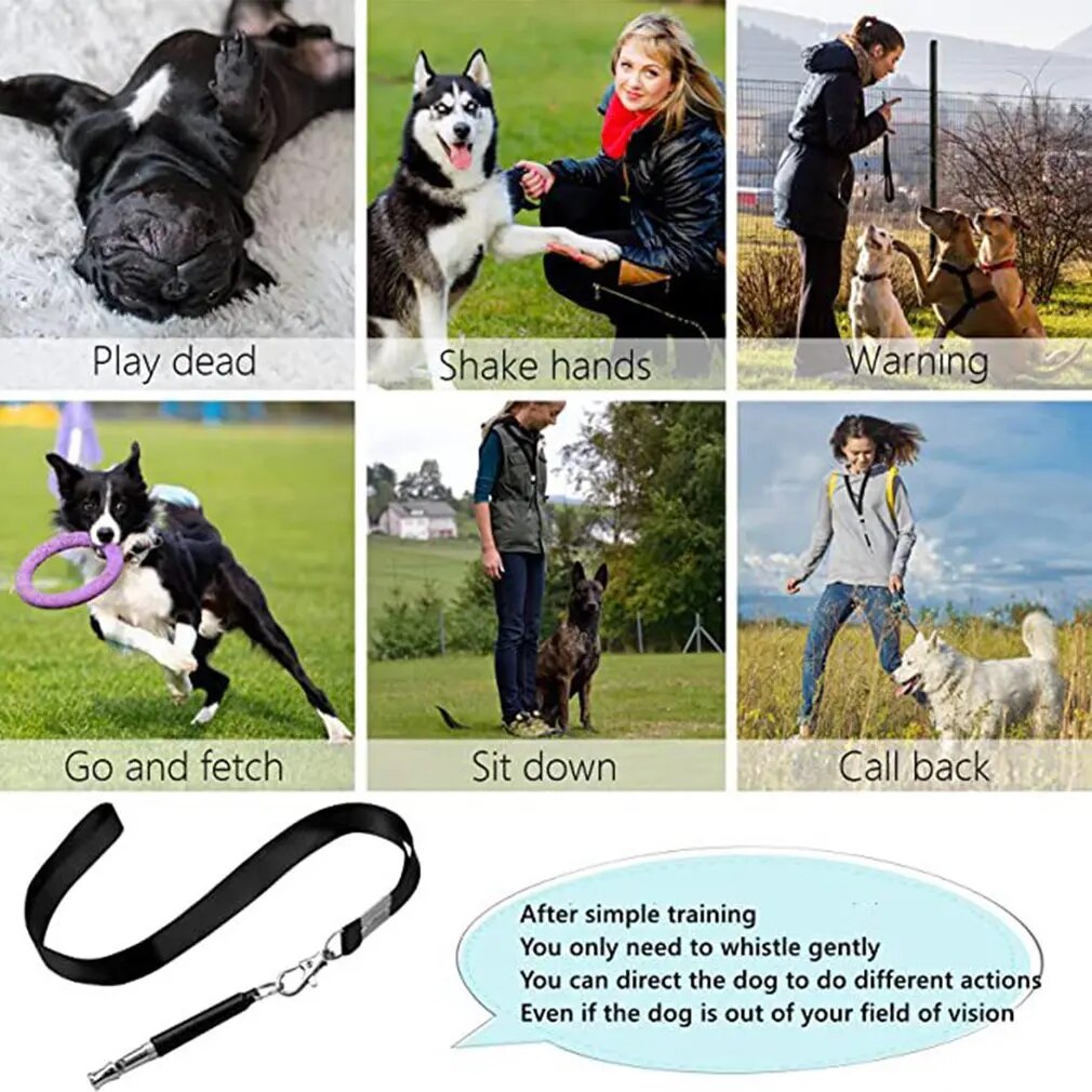 2pcs Dog Whistle To Stop Barking Device Dog Copper Silent Ultrasonic Training Flute Stop Barking