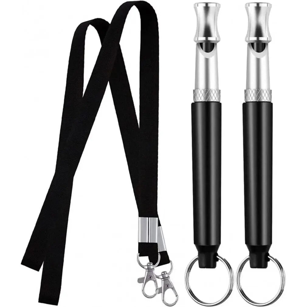 2pcs Dog Whistle To Stop Barking Device Dog Copper Silent Ultrasonic Training Flute Stop Barking