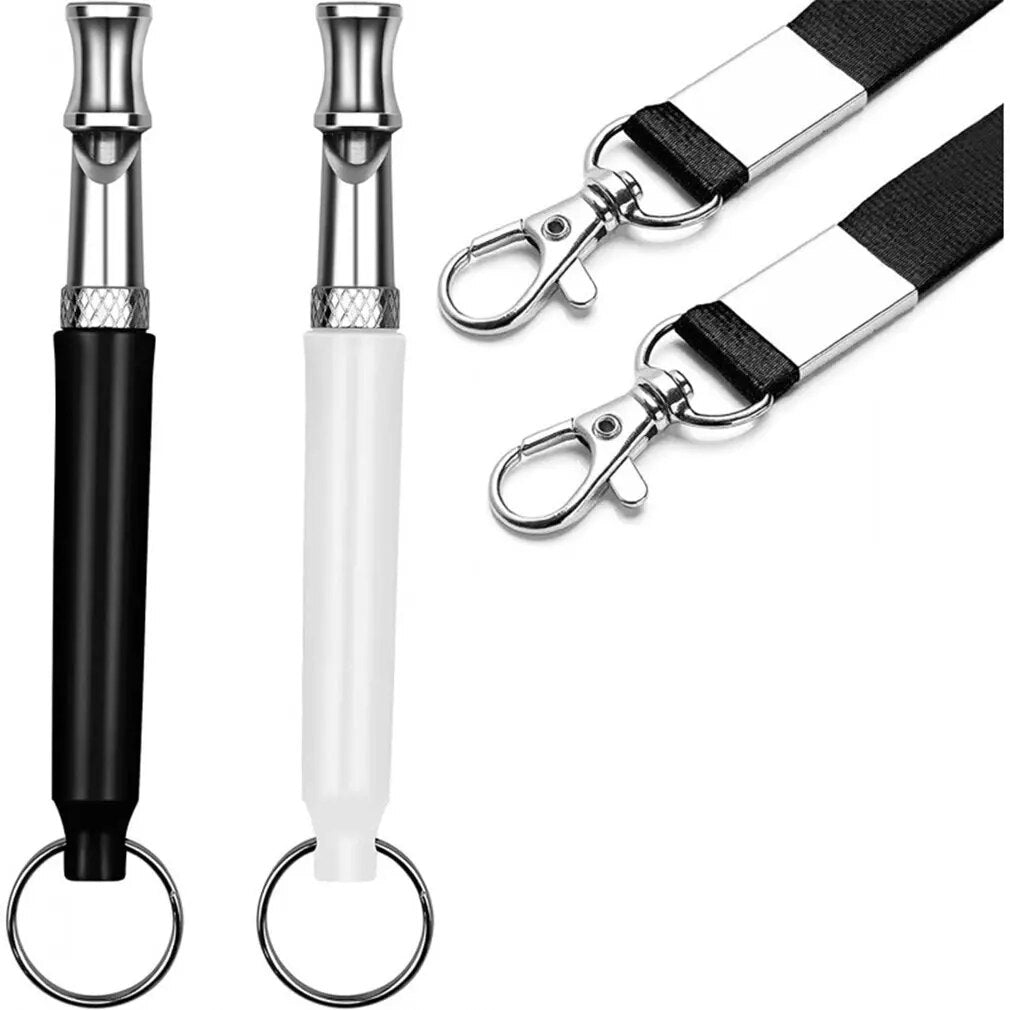 2pcs Dog Whistle To Stop Barking Device Dog Copper Silent Ultrasonic Training Flute Stop Barking