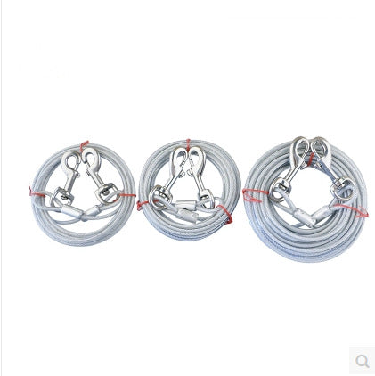 Dog Tie Out Cable Steel Wire Dog Lead Splitter Dog Double Leash