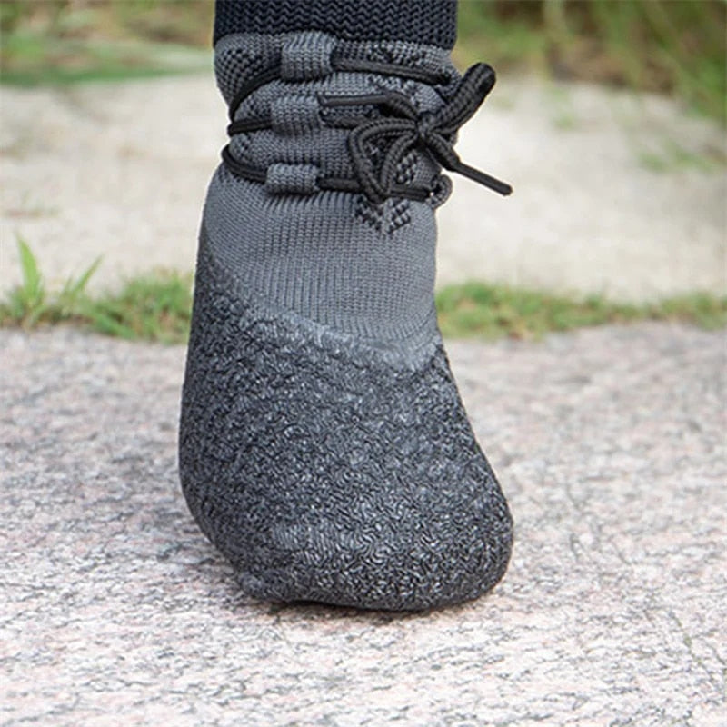 4Pcs Dog Shoes Non-slip Waterproof Outdoor Knitted Dog Paw Protector with Adjustable Straps