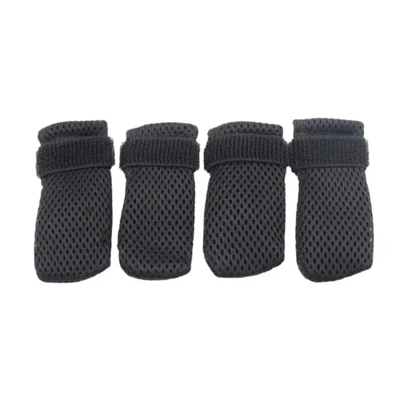 4pcs/set Pet Claw Cap Breathable Mesh Pet Feet Cover Anti Scratch Paw Caps