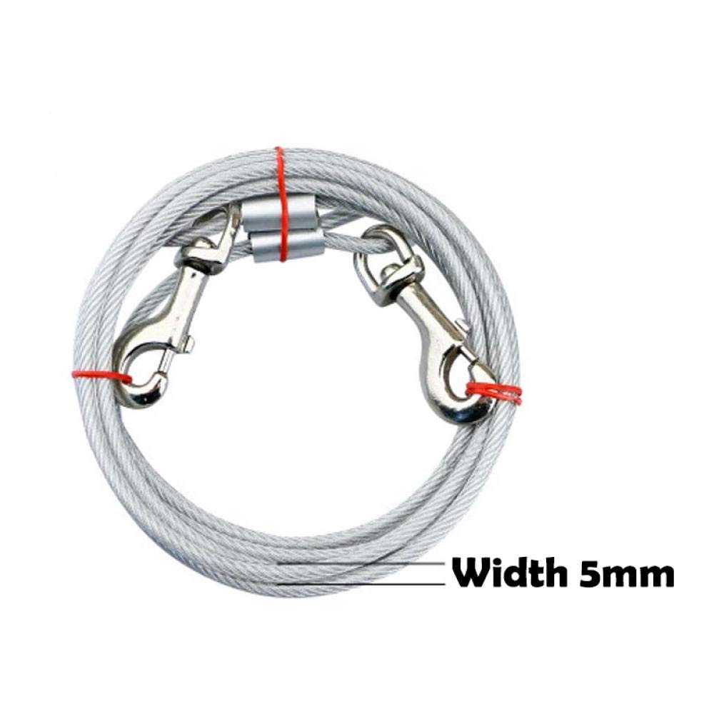 Dog Tie Out Cable Steel Wire Dog Lead Splitter Dog Double Leash