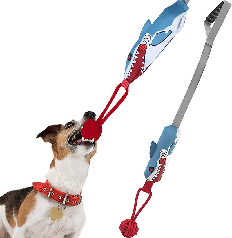 Large Dog Tug of War Interactive Squeak Toys With Strong Handles Ball