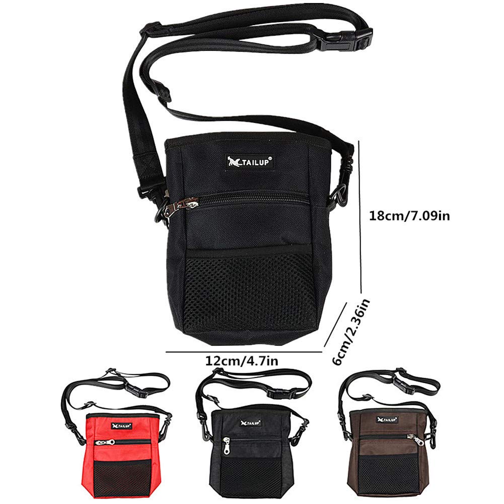 Portable Travel Dog Snack Treat Bags Pet Training Clip-on Pouch Bag