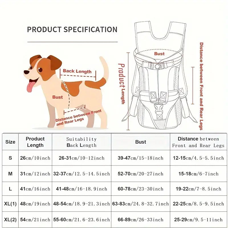 Pet Dog Carrier Travel Portable Backpack Universal Dog Accessories Outdoor