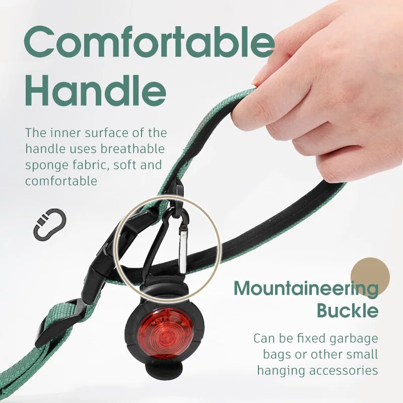 6 in 1Retractable Dog Leash Dual Handle Bungee Leash With Reflective