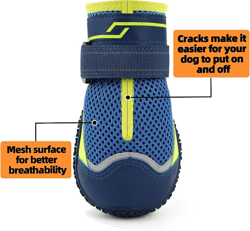 Dog Shoes Set Dog Boots For Small Dogs Breathable Anti Slip Sole