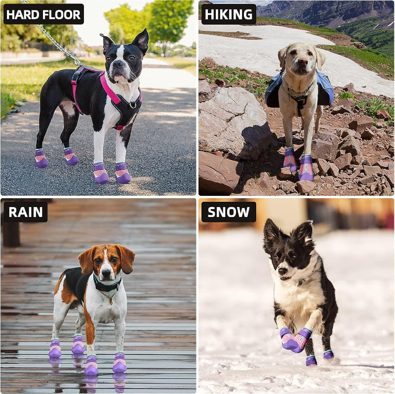 Dog Shoes Set Dog Boots For Small Dogs Breathable Anti Slip Sole