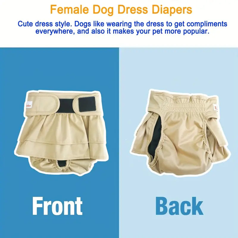 Female Dog Washable Diapers Reusable Dog Diaper Panties