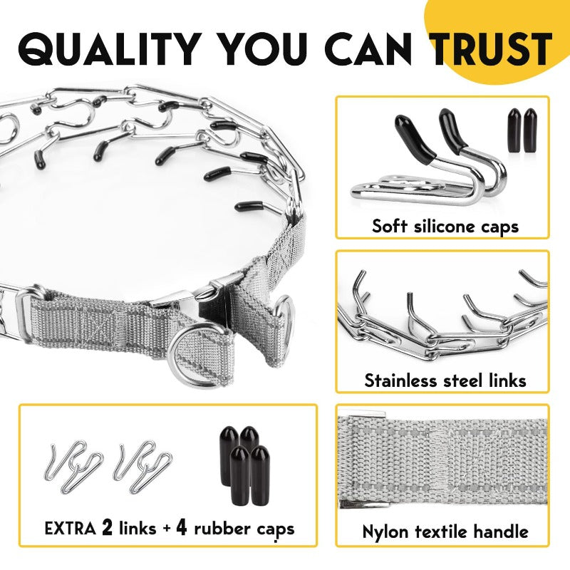 Adjustable No Pull Dog Traning Collar with Buckle