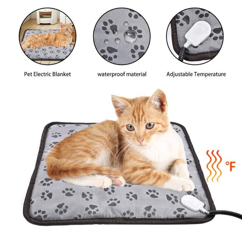 Adjustable Pet Heating Pad Blanket Waterproof Dog Electric Heated Mat