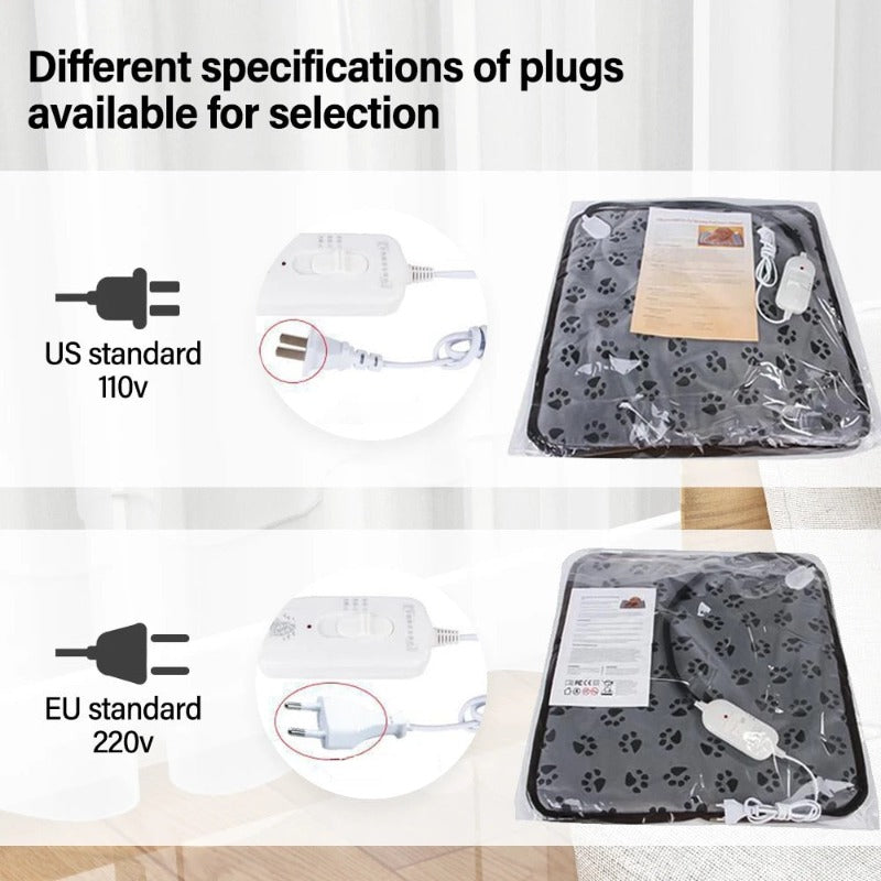 Adjustable Pet Heating Pad Blanket Waterproof Dog Electric Heated Mat