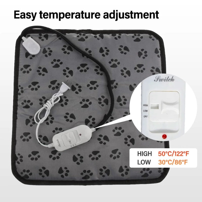 Adjustable Pet Heating Pad Blanket Waterproof Dog Electric Heated Mat