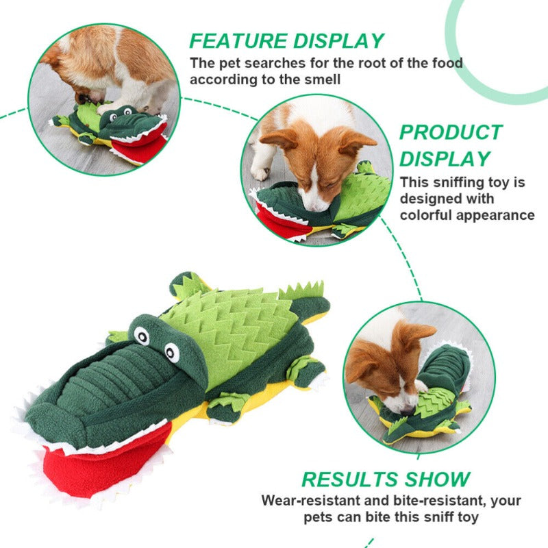 Alligator Dog Toy Plush Pet SniffingToy