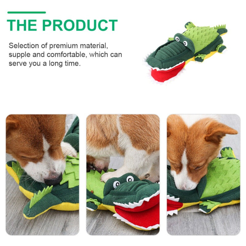 Alligator Dog Toy Plush Pet SniffingToy