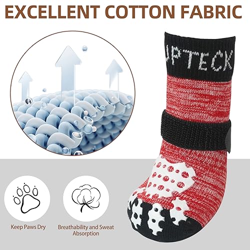 Anti-Slip Dog Socks with Double Sides Grips Dog Shoes For Small Medium Large Dogs