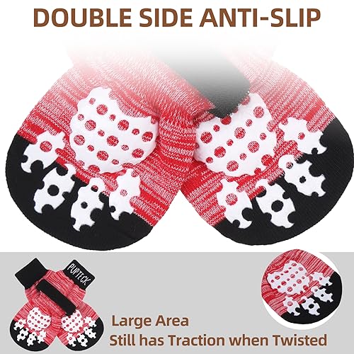 Anti-Slip Dog Socks with Double Sides Grips Dog Shoes For Small Medium Large Dogs