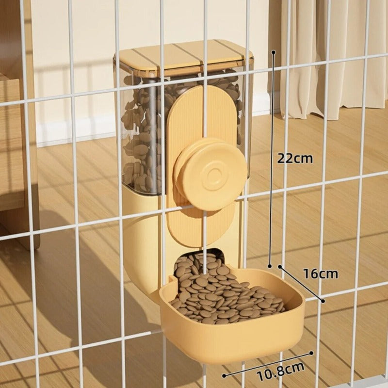 Automatic Pet Dog Bowls Cage Hanging Feeder Pet Dog Water Bottle