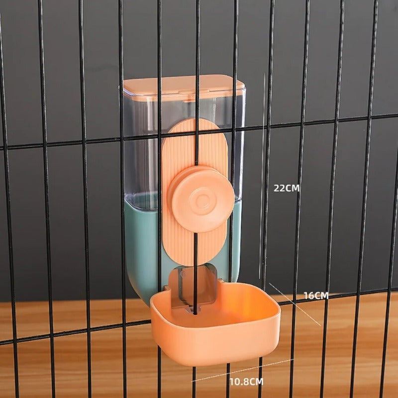 Automatic Pet Dog Bowls Cage Hanging Feeder Pet Dog Water Bottle