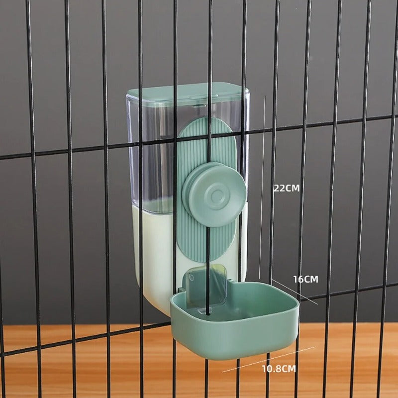 Automatic Pet Dog Bowls Cage Hanging Feeder Pet Dog Water Bottle