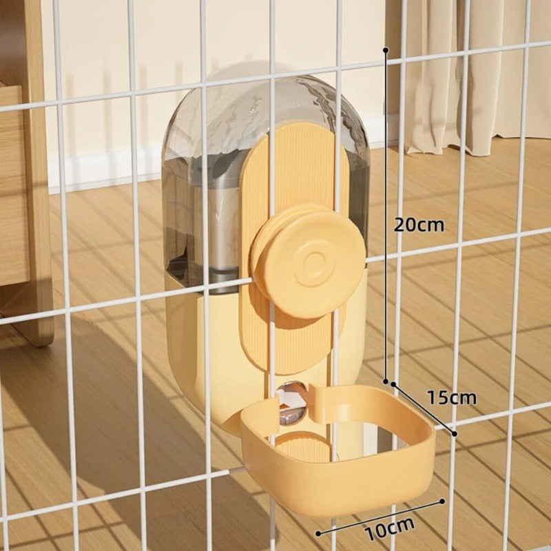 Automatic Pet Dog Bowls Cage Hanging Feeder Pet Dog Water Bottle