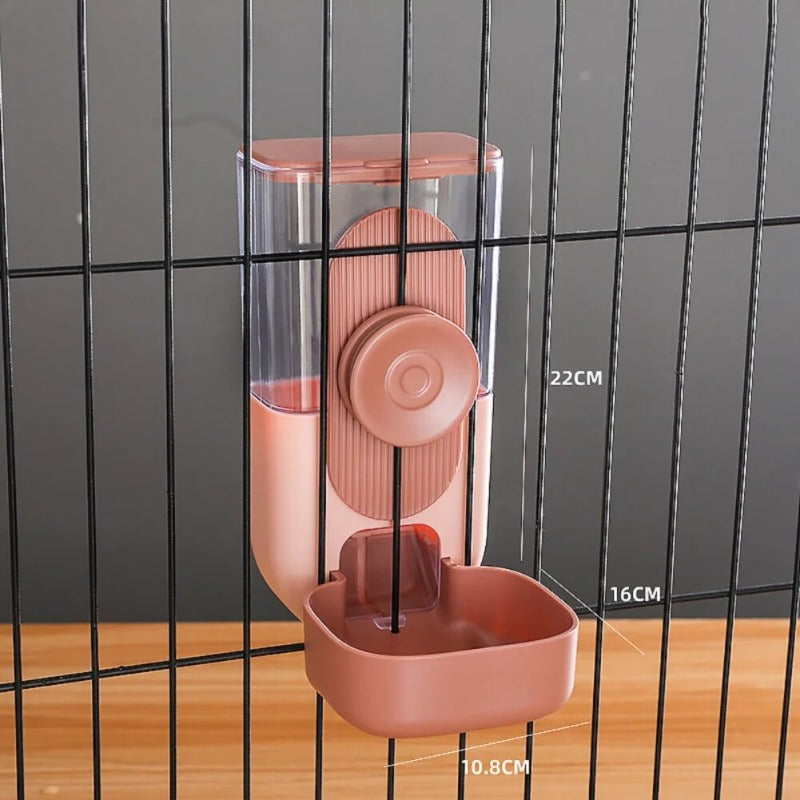 Automatic Pet Dog Bowls Cage Hanging Feeder Pet Dog Water Bottle