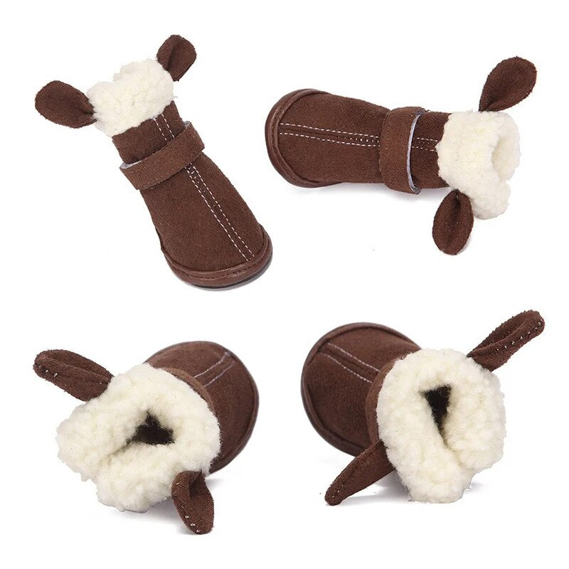 Autumn/Winter Pet Snow Boots Waterproof Snow Boots