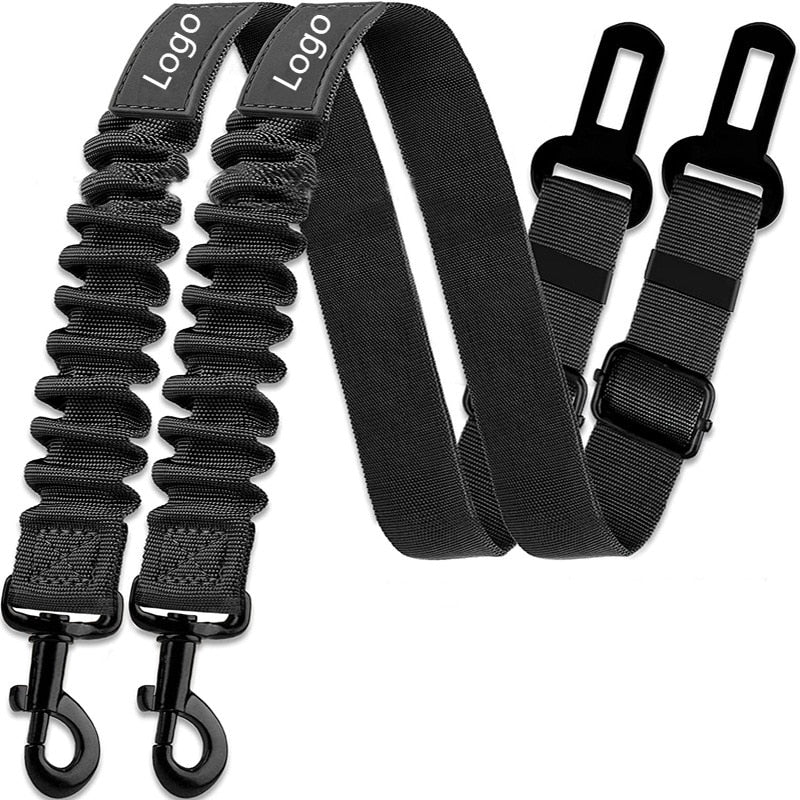 3pcs Set Retractable Dog Car Adjustable Seatbelts Nylon Pet Dog Safety Seat Belt