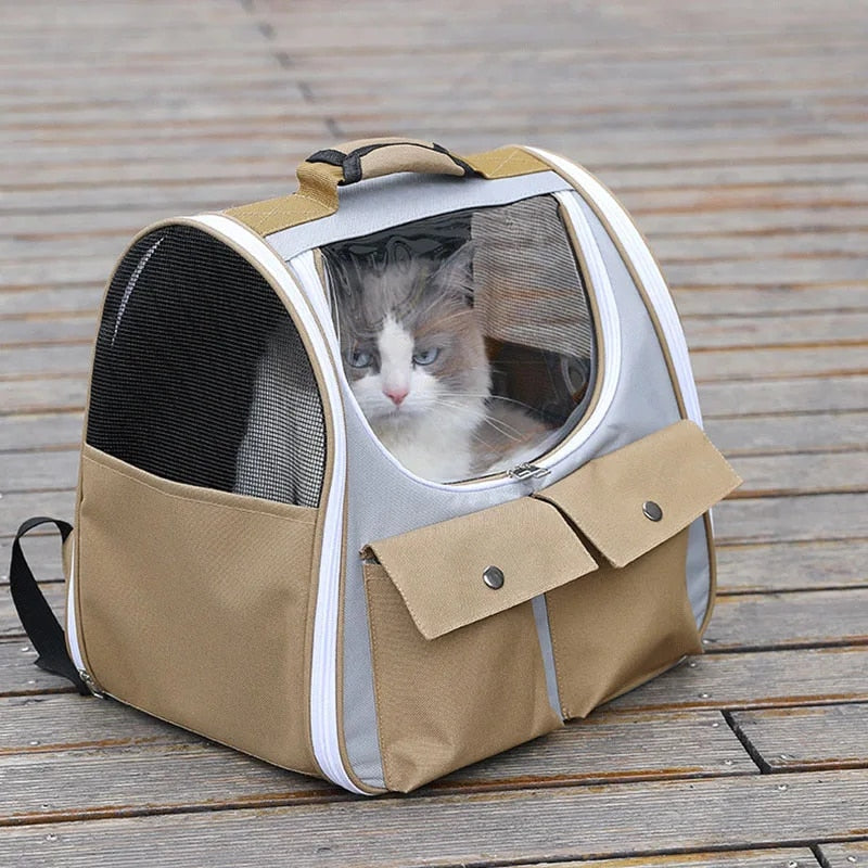 Transparent Space Cat Bag Breathable Pet Carriers Backpack