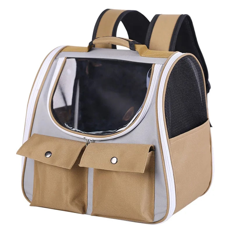 Transparent Space Cat Bag Breathable Pet Carriers Backpack