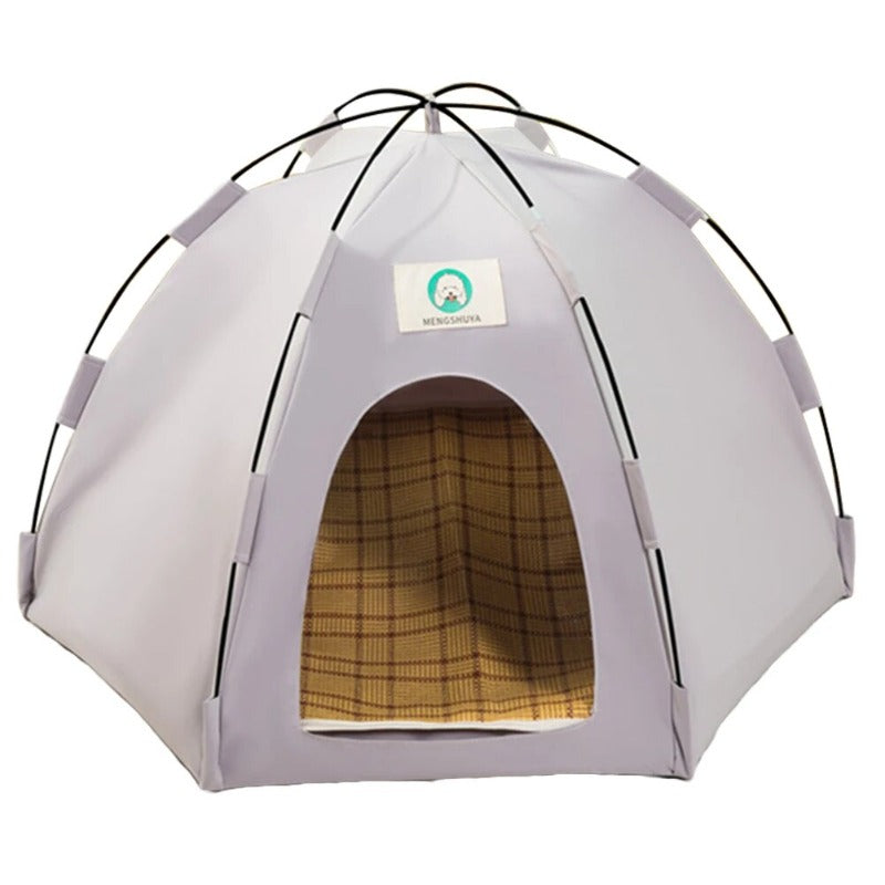Cat Houses Portable Pet Outdoor Bed with Cushion Waterproof Cat Camping Tent