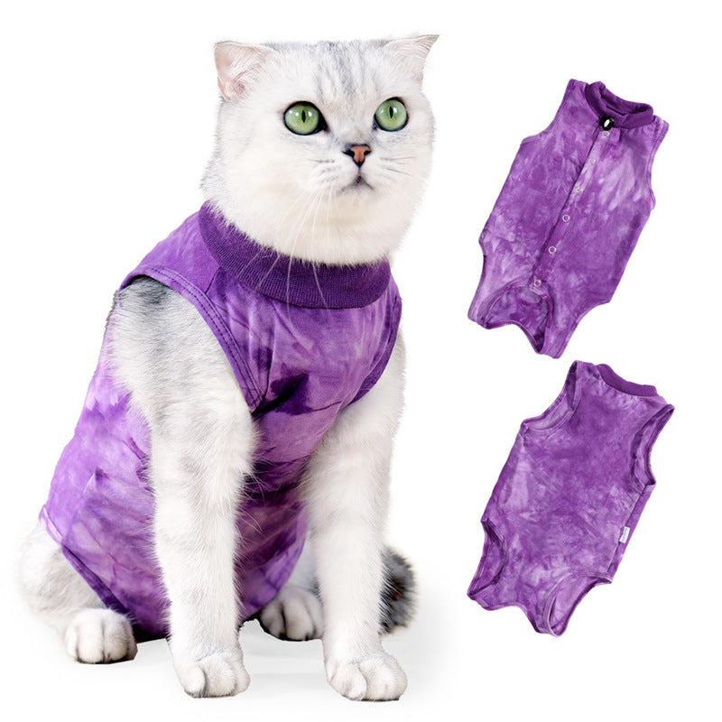 Cat Surgery Outfit Breathable Cat Recovery Suit Kitten Cat Onesie