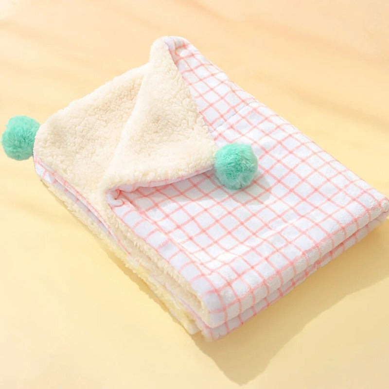 Pet Cats Soft Warm Blanket Plush Pad