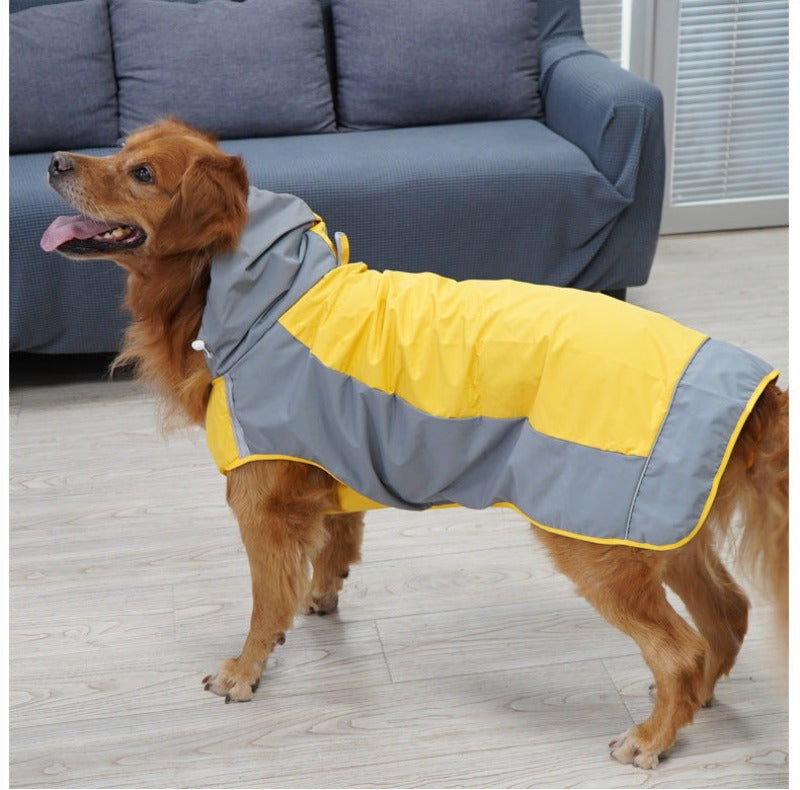 Color Matching Outdoor Dog Raincoat Casual Outdoor Dog Jacket